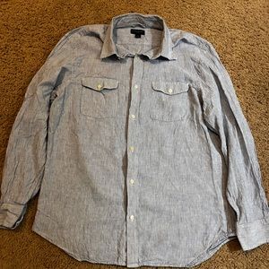 Men's Banana Republic Long Sleeve Linen Shirt. XL